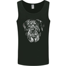 A Monochrome Rottweiler Dog Mens Vest Tank Top Black