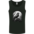 A Moonlit Raven Vikings Fantasy Mythology Crow Mens Vest Tank Top Black