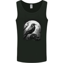 A Moonlit Raven Vikings Fantasy Mythology Crow Mens Vest Tank Top Black