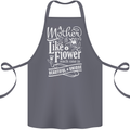 A Mother is Like a Flower Mum Mom Day Cotton Apron 100% Organic Steel