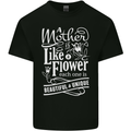 A Mother is Like a Flower Mum Mom Day Kids T-Shirt Childrens Black