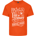 A Mother is Like a Flower Mum Mom Day Kids T-Shirt Childrens Orange