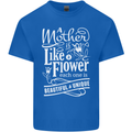 A Mother is Like a Flower Mum Mom Day Kids T-Shirt Childrens Royal Blue