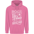 A Mother is Like a Flower Mum Mom Day Mens 80% Cotton Hoodie Azelea