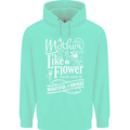 A Mother is Like a Flower Mum Mom Day Mens 80% Cotton Hoodie Peppermint
