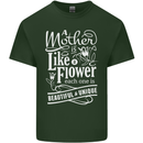 A Mother is Like a Flower Mum Mom Day Mens Cotton T-Shirt Tee Top Forest Green