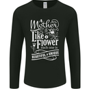 A Mother is Like a Flower Mum Mom Day Mens Long Sleeve T-Shirt Black