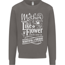 A Mother is Like a Flower Mum Mom Day Mens Sweatshirt Jumper Charcoal