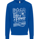 A Mother is Like a Flower Mum Mom Day Mens Sweatshirt Jumper Royal Blue