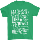 A Mother is Like a Flower Mum Mom Day Mens T-Shirt 100% Cotton Irish Green