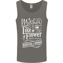A Mother is Like a Flower Mum Mom Day Mens Vest Tank Top Charcoal