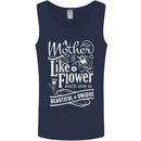 A Mother is Like a Flower Mum Mom Day Mens Vest Tank Top Navy Blue