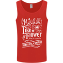 A Mother is Like a Flower Mum Mom Day Mens Vest Tank Top Red