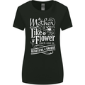 A Mother is Like a Flower Mum Mom Day Womens Wider Cut T-Shirt Black