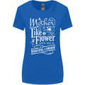A Mother is Like a Flower Mum Mom Day Womens Wider Cut T-Shirt Royal Blue