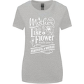 A Mother is Like a Flower Mum Mom Day Womens Wider Cut T-Shirt Sports Grey