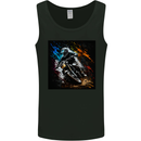 A Motocross Illustration MotoX Dirt Bike Motorsports Mens Vest Tank Top Black
