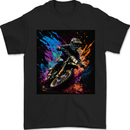 A Motocross Rider MotoX Dirt Bike Motorsports Mens T-Shirt 100% Cotton Black