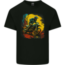 A Motocross Rider MotoX Dirt Bike Scrambler Kids T-Shirt Childrens Black