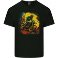 A Motocross Rider MotoX Dirt Bike Scrambler Mens Cotton T-Shirt Tee Top Black