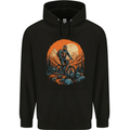 A Mountain Biker in the Wilderness Bike MTB Childrens Kids Hoodie Black