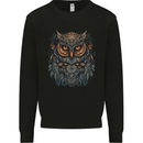 A Mythical Owl Fantasy Tribal Mens Sweatshirt Jumper Black