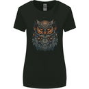 A Mythical Owl Fantasy Tribal Womens Wider Cut T-Shirt Black
