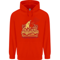 A Naked Banana Cold in Bed Childrens Kids Hoodie Bright Red