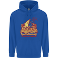A Naked Banana Cold in Bed Childrens Kids Hoodie Royal Blue