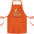 A Naked Banana Cold in Bed Cotton Apron 100% Organic Orange