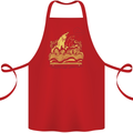 A Naked Banana Cold in Bed Cotton Apron 100% Organic Red
