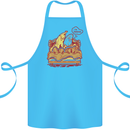A Naked Banana Cold in Bed Cotton Apron 100% Organic Turquoise