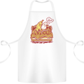 A Naked Banana Cold in Bed Cotton Apron 100% Organic White