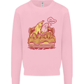 A Naked Banana Cold in Bed Kids Sweatshirt Jumper Light Pink