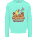 A Naked Banana Cold in Bed Kids Sweatshirt Jumper Peppermint
