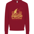 A Naked Banana Cold in Bed Kids Sweatshirt Jumper Red