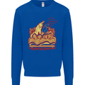 A Naked Banana Cold in Bed Kids Sweatshirt Jumper Royal Blue