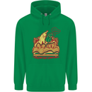A Naked Banana Cold in Bed Mens 80% Cotton Hoodie Irish Green