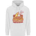 A Naked Banana Cold in Bed Mens 80% Cotton Hoodie White