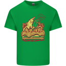 A Naked Banana Cold in Bed Mens Cotton T-Shirt Tee Top Irish Green
