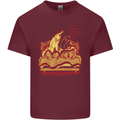 A Naked Banana Cold in Bed Mens Cotton T-Shirt Tee Top Maroon