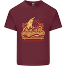 A Naked Banana Cold in Bed Mens Cotton T-Shirt Tee Top Maroon