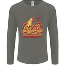 A Naked Banana Cold in Bed Mens Long Sleeve T-Shirt Charcoal