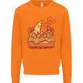 A Naked Banana Cold in Bed Mens Sweatshirt Jumper Orange