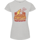 A Naked Banana Cold in Bed Womens Petite Cut T-Shirt Sports Grey