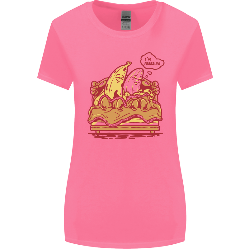 A Naked Banana Cold in Bed Womens Wider Cut T-Shirt Azalea
