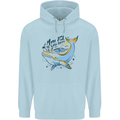 A Naked Banana Freezing Cold in Bed Childrens Kids Hoodie Light Blue