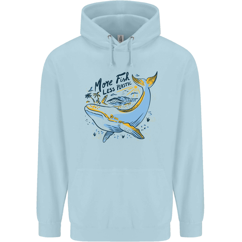 A Naked Banana Freezing Cold in Bed Childrens Kids Hoodie Light Blue