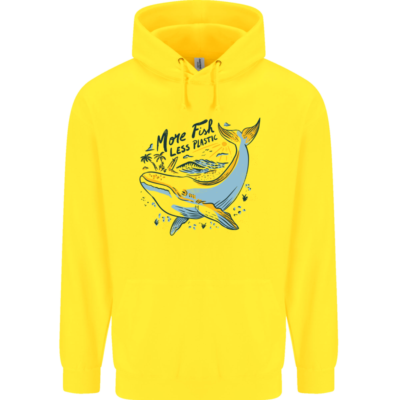A Naked Banana Freezing Cold in Bed Childrens Kids Hoodie Yellow