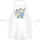 A Naked Banana Freezing Cold in Bed Cotton Apron 100% Organic White